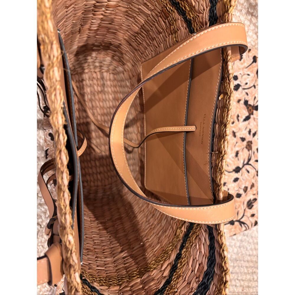 Nearly NEW Ulla Johnson Surfside Straw Basket Tote Bag $495 - Picture 9 of 9